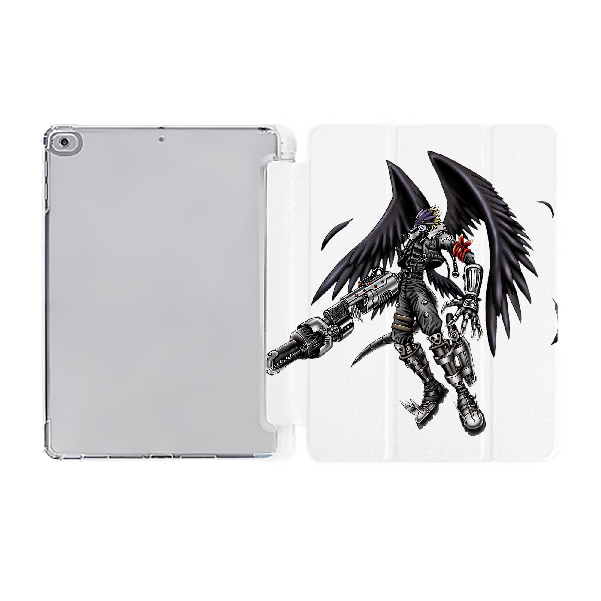 （画像用） 遊☆戯☆王 Yu-Gi-Oh! IPad ケース ペン収納付き 三つ折りスタンド PUレザー×シリコン 対応機種9.5/10.5/10.9インチ